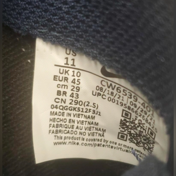 Nike Men's Court Legacy Canvas Sneakers, Navy/White, Size 11 New MSRP $94.99 - Picture 9 of 10